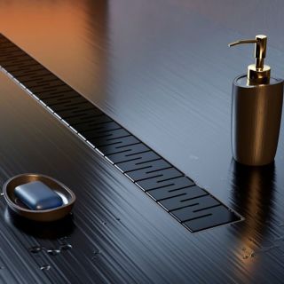 Душевой лоток Paini Medium CH750MC 75см чёрный матовый